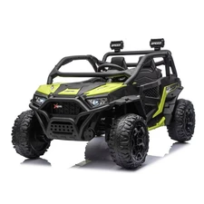 Двухместный детский багги M 6481EBLR-5(24V) зеленый с мягкими EVA колесами купить