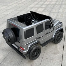 Двухместный детский электромобиль M 5880EBLR-11(24V) Mercedes серый фото 37