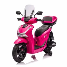 Детский мотоцикл скутер M 6535EL-8(24V) розовый Honda мотор 550W купить
