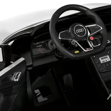 Детский электромобиль M 6152AL-11(24V) двухместный Audi серый надувные колеса фото 16