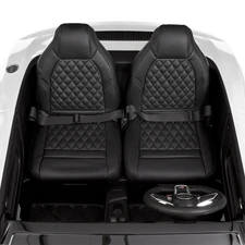 Детский электромобиль M 6152AL-11(24V) двухместный Audi серый надувные колеса фото 11