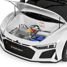 Детский электромобиль M 6152AL-11(24V) двухместный Audi серый надувные колеса фото 71