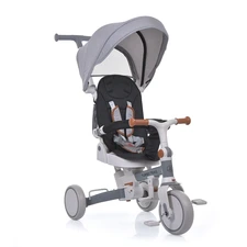 Трехколесный велосипед с ручкой Turbo Trike MT 1036-W grey серый