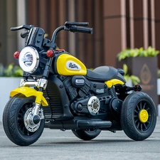 Детский мотоцикл M 6526ER-6 желтый с пультом управления фото 14