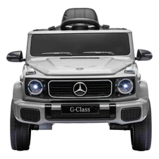 Детский электромобиль JJ2580EBLR-11(24V) серый Mercedes с мягким сиденьем купить