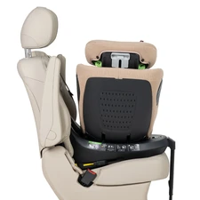Автокресло Carrello Bliss+ CRL-17707 Seashell Grey серое Isofix поворотное с опорной стойкой фото 37