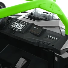 Двухместный детский багги M 6149EBLR-11-7(24V) серо-оранжевый 2 мотора по 120 Вт фото 16