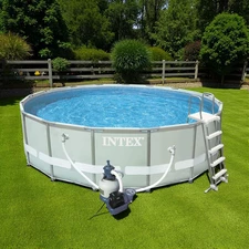 Каркасный бассейн Intex 28334, 549 х 132 см., песочный фильтр с хлоргенератором фото 14