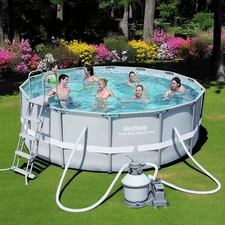 Каркасный бассейн Bestway 56478, 427 х 122 см., с песочным фильтр-насосом купить