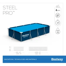 Каркасный бассейн Bestway 56405, 400 х 211 х 81 см. фото 31