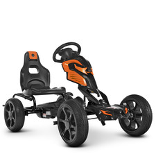 Детский Карт 1504-2-7, колеса EVA, оранжево-черный