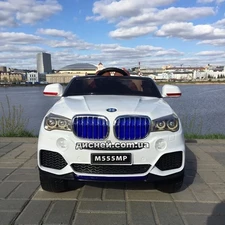 Детский электромобиль M 2762 (MP4) EBLR-1 BMW, кожаное сидение, белый фото 14