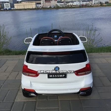 Детский электромобиль M 2762 (MP4) EBLR-1 BMW, кожаное сидение, белый купить