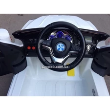 Детский электромобиль M 2762 (MP4) EBLR-1 BMW, кожаное сидение, белый фото 86