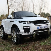 Детский электромобиль M 3213 EBLR-1 Land Rover, мягкое сиденье, белый