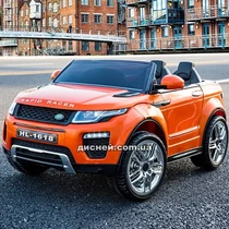 Детский электромобиль M 3213 EBLR-7 Land Rover, мягкое сиденье, оранжевый