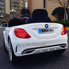 Детский электромобиль M 3270 EBLR-1 BMW, кожаное сиденье, белый фото 14