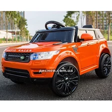 Детский электромобиль M 3402 EBLR-7 Land Rover, кожаное сиденье, оранжевый