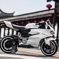 Детский мотоцикл M 3467 EL-7 Honda, кожаное сиденье, оранжевый купить