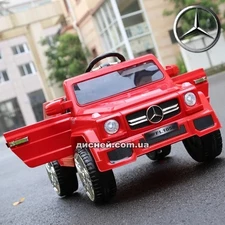 Детский электромобиль M 2788 EBLR-3 Mercedes, кожаное сиденье, красный купить