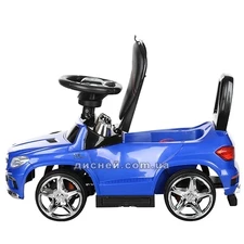 Детская каталка-толокар M 3186 L-4 Mercedes, мягкое сиденье, синий фото 14