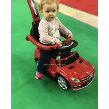 Детская каталка-толокар M 3186 L-4 Mercedes, мягкое сиденье, синий фото 18