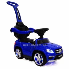 Детская каталка-толокар M 3186 L-4 Mercedes, мягкое сиденье, синий купить