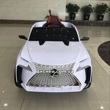 Детский электромобиль M 3584 EBLR-1 Lexus, кожаное сиденье, белый фото 14