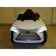 Детский электромобиль M 3584 EBLR-1 Lexus, кожаное сиденье, белый фото 63