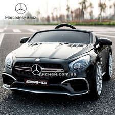 Детский электромобиль M 3583 EBLR-2 Mercedes, кожаное сиденье, черный