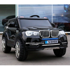Детский электромобиль M 3107 EBLR-2 Джип, кожаное сиденье, черный фото 14