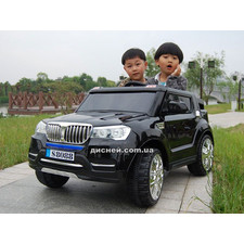 Детский электромобиль M 3107 EBLR-2 Джип, кожаное сиденье, черный купить