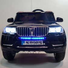 Детский электромобиль M 3107 EBLR-2 Джип, кожаное сиденье, черный фото 63