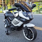 Детский мотоцикл M 3582 EL-1 BMW, мягкие EVA колеса, черно-белый