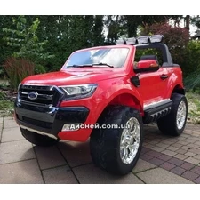 Детский электромобиль M 3573 EBLR-3 Ford Ranger, кожаное сиденье, красный фото 14