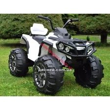 Детский квадроцикл M 3156 EBLR-1, кожаное сиденье, белый купить