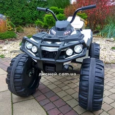Детский квадроцикл M 3156 EBLR-1, кожаное сиденье, белый фото 37