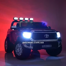 Двухместный детский электромобиль JJ 2255 EBLR-2, Toyota Tundra, кожаное сиденье фото 63
