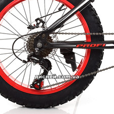 Велосипед 20 д. EB20POWER 1.0 S20.1, черно-красный, фетбайк купить