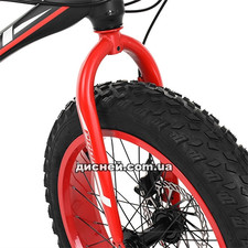Велосипед 20 д. EB20POWER 1.0 S20.1, черно-красный, фетбайк фото 54
