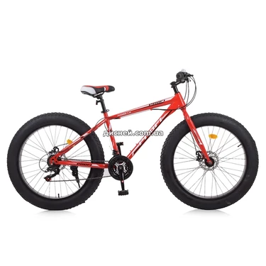 Велосипед 26 д. EB26POWER 1.0 S26.4, красный, фетбайк