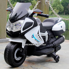 Детский мотоцикл M 3625 EL-1 BMW, кожаное сиденье