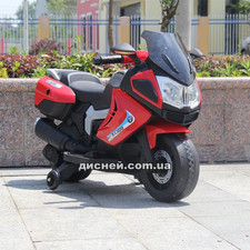 Детский мотоцикл M 3625 EL-3 BMW, кожаное сиденье фото 14