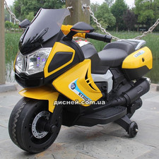 Детский мотоцикл M 3625 EL-6 BMW, кожаное сиденье