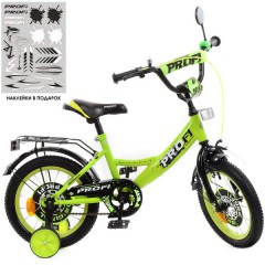 Купить Велосипед детский PROF1 14д. Y1442, Original boy, салатовый