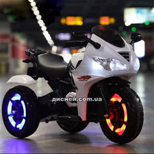 Детский мотоцикл M 3683 L-1, кожаное сиденье купить