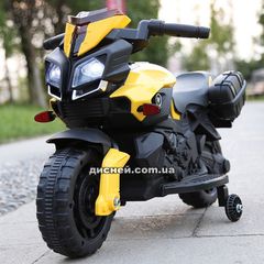 Детский мотоцикл T-7218 EVA YELLOW, желтый