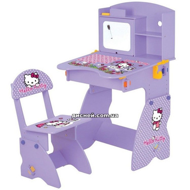 Детская парта M 0324-9 со стульчиком, Hello Kitty, сиреневая