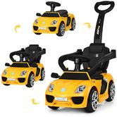 Детский электромобиль-толокар M 3592 L-6, Porsche, желтый