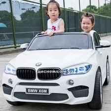 Двухместный детский электромобиль JJ 2168 EBLR-1, BMW, белый купить